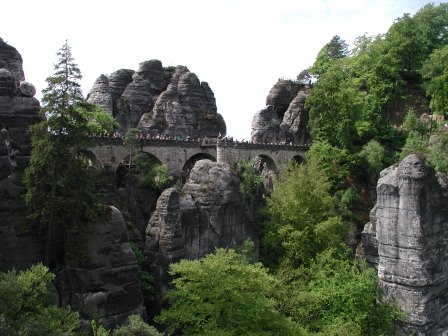 A view of the Bastei bridge